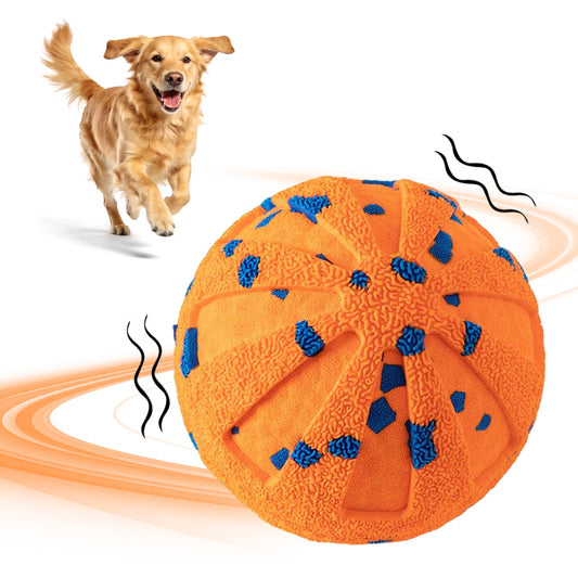 Interactive Rechargeable Dog Ball Toy for Medium & Large Dogs – Durable Waterproof E-TPU Bouncing Ball