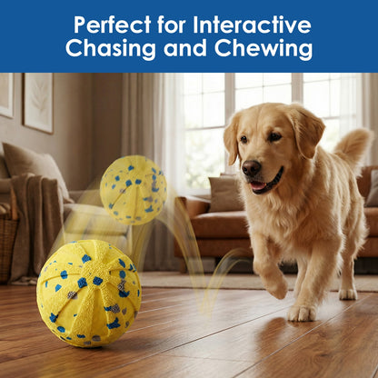 Interactive Rechargeable Dog Ball Toy for Medium & Large Dogs – Durable Waterproof E-TPU Bouncing Ball
