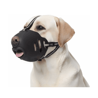 Soft Breathable Dog Muzzle – Adjustable Mesh Muzzle for Grooming & Training