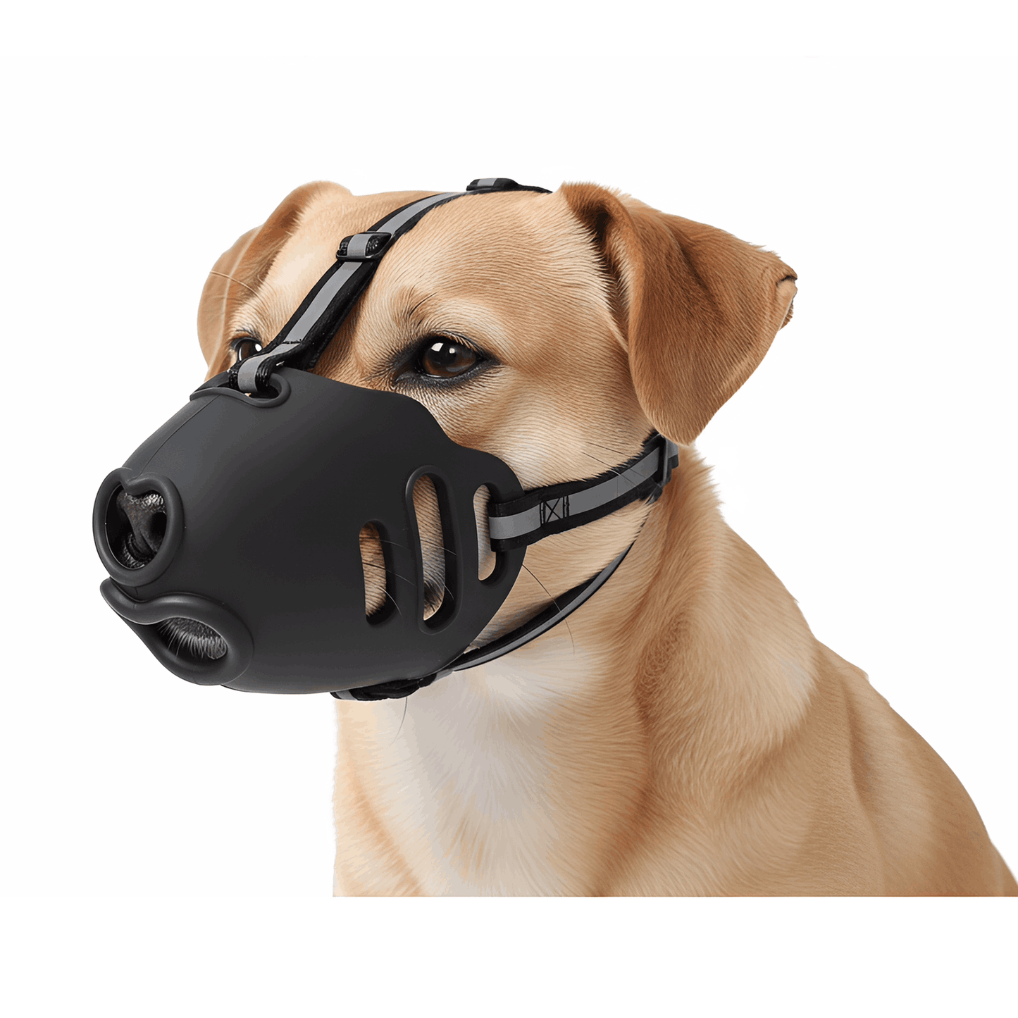 Soft Breathable Dog Muzzle – Adjustable Mesh Muzzle for Grooming & Training