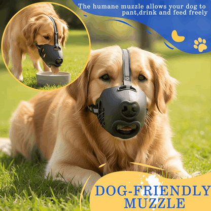 Soft Breathable Dog Muzzle – Adjustable Mesh Muzzle for Grooming & Training