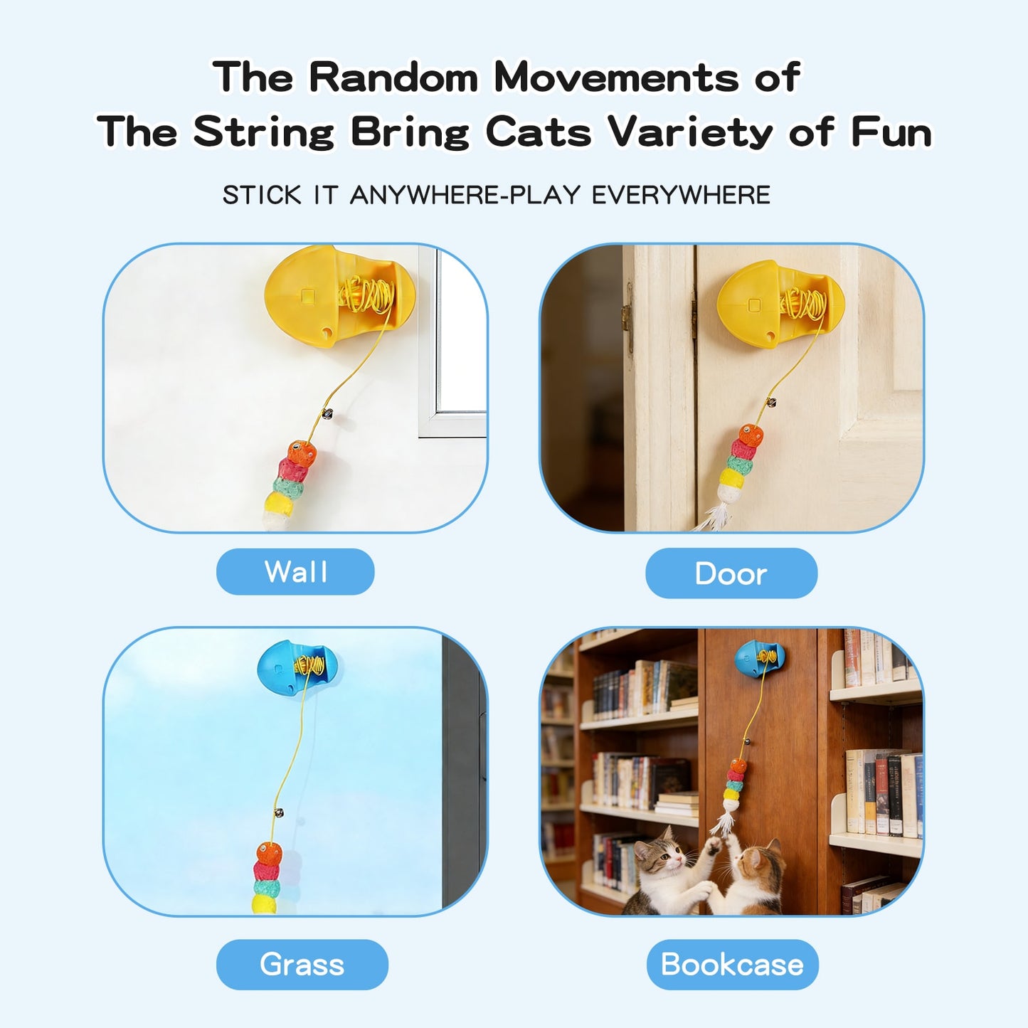 Automatic Flying Bird Feather Cat Wand Toy – Rechargeable Interactive Teaser
