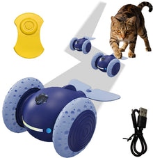 Interactive Moving Mouse Cat Toy with LED Lights – Rechargeable Automatic Toy
