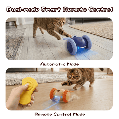 Interactive Moving Mouse Cat Toy with LED Lights – Rechargeable Automatic Toy