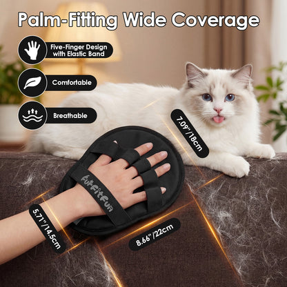 Pet Hair Removal Glove for Cats & Dogs – Reusable Grooming Mitt for Furniture & Carpet