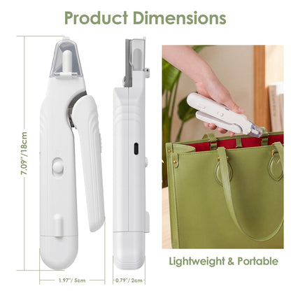2-in-1 Pet Nail Clippers & Grinder with LED Lights for Cats & Dogs
