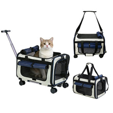 Expandable Rolling Pet Carrier for Small Dogs & Cats – Airline Approved Travel Bag