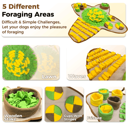 Interactive Snuffle Mat for Dogs – Slow Feeding & Enrichment Toy for Small & Large Dogs