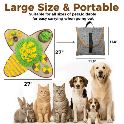 Interactive Snuffle Mat for Dogs – Slow Feeding & Enrichment Toy for Small & Large Dogs