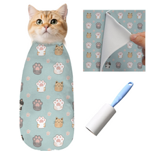 Calming Cat Wrap for Nail Trimming & Grooming - Anti-Scratch (6-14 lbs)