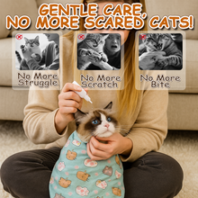 Calming Cat Wrap for Nail Trimming & Grooming - Anti-Scratch (6-14 lbs)