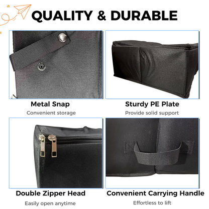 Foldable Travel Cat Litter Box with Lid - Portable & Leakproof