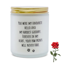 Pet Memorial Candle - "Forever in My Heart" Soy Wax Sympathy Gift