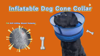 Soft Inflatable Dog Cone Alternative - Comfort Recovery Collar