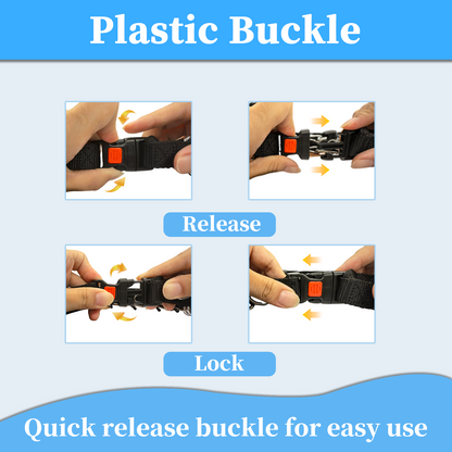 Stainless Steel Prong Training Collar with Rubber Tips & Quick Release