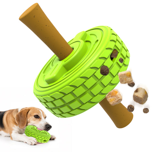 Durable Tire-Shaped Dog Chew Toy - Eco-Friendly Rubber for Aggressive Chewers