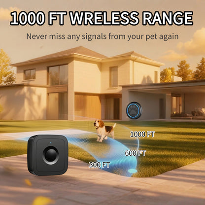 Wireless Dog Doorbell for Potty Training - 1000ft Range