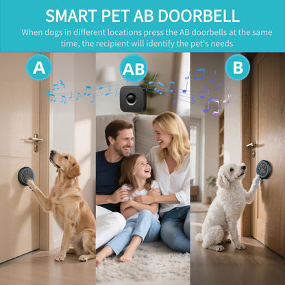 Wireless Dog Doorbell for Potty Training - 1000ft Range